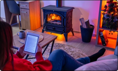 Gusseisen-Holzofen WESTA 17 kW