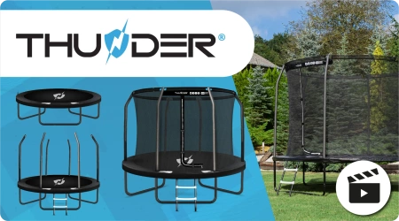 THUNDER INSIDE ELITE 8FT (244 cm) BLACK Trampolin