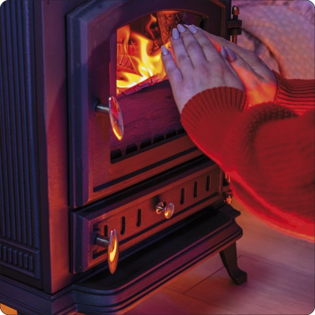 Gusseisen-Holzofen MITRA 7 kW 