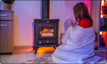 Gusseisen-Holzofen MITRA 7 kW 