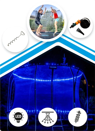 THUNDER INSIDE ELITE Trampolin 10FT (305 cm) BLACK