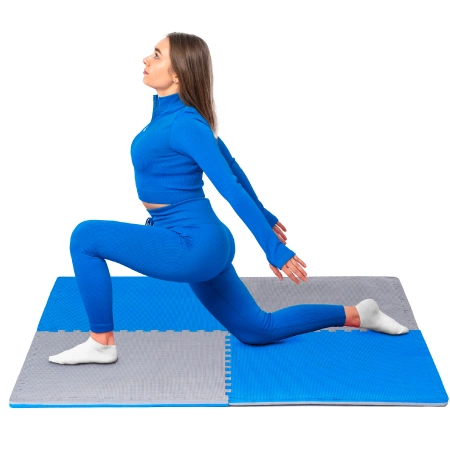 Puzzle-Trainingsmatte blau-grau 60x60x2cm THUNDER