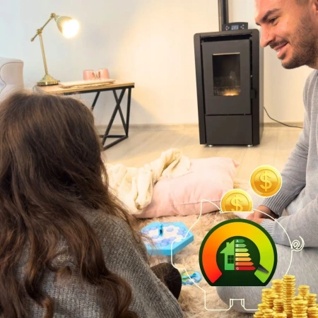 Pelletofen LEYLA BLACK 6,3 kW