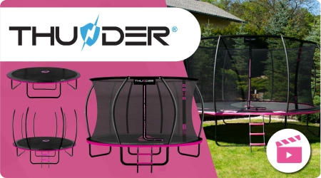 THUNDER INSIDE ULTRA 12FT (366 cm) PINK Trampolin