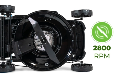 Benzin-Rasenmäher Hexwelt HW-KS-150 46cm 2,6kW mit Radantrieb