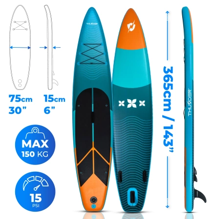 SUP-Board 365cm THUNDER STORME