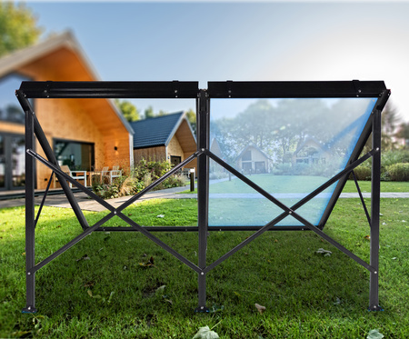 Gestell für zwei Flachkollektoren mit einer Fläche von 2 m