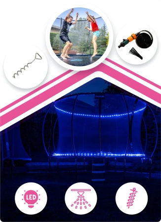 THUNDER INSIDE ULTRA 12FT (366 cm) PINK Trampolin