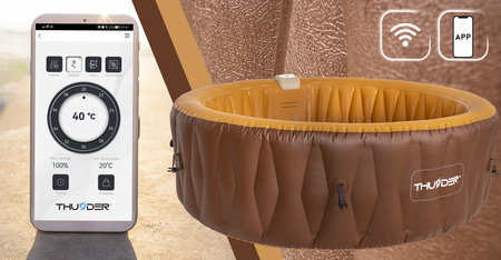 Aufblasbarer Outdoor-Whirlpool THUNDER MOCHA