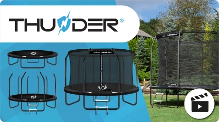 THUNDER INSIDE ELITE 12FT Trampolin (366 cm) BLACK