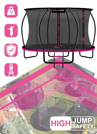 THUNDER INSIDE ULTRA 12FT (366 cm) PINK Trampolin
