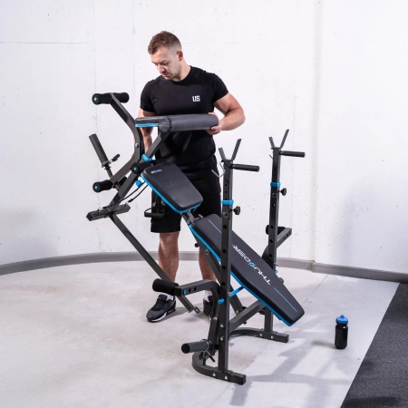 THUNDER VIGOR-B Trainingsbank mit Bizeps-Curlpult