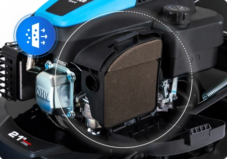 Benzin-Rasenmäher Hexwelt HW-KS-224 53cm 4,4kW mit Radantrieb