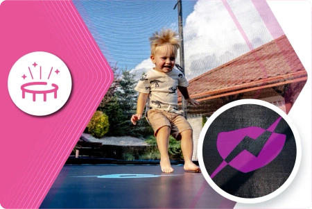 THUNDER INSIDE ULTRA 8FT (244 cm) PINK Trampolin